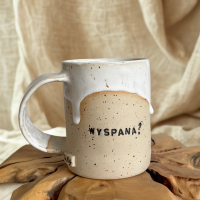 Ręcznie robiony kubek „WYSPANA?”