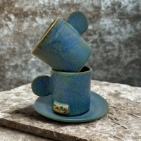 Filiżanka ceramiczna espresso "Blue Lagoon"