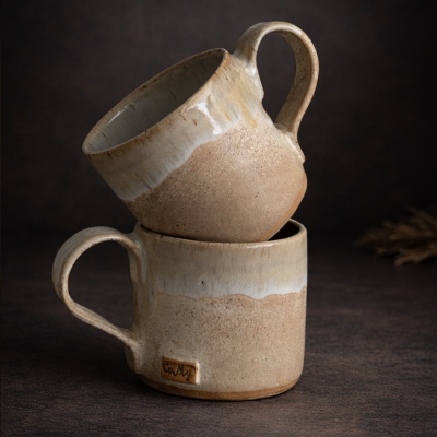 Mały kubek ceramiczny "Piaskowy"