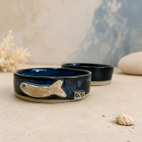 Ceramiczna miska dla kota  11 cm - niebieska