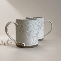 Kubek ceramiczny 330 ml "Dalia" biały
