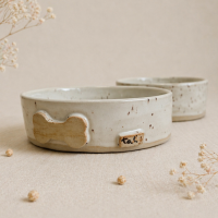 Ceramiczna miska dla małego psa 14 cm - biała