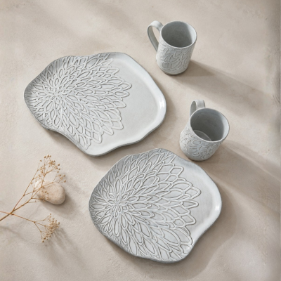 Patera ceramiczna biała 27 cm  "Dalia"